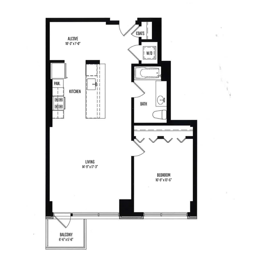 Unit 0918 floor plan