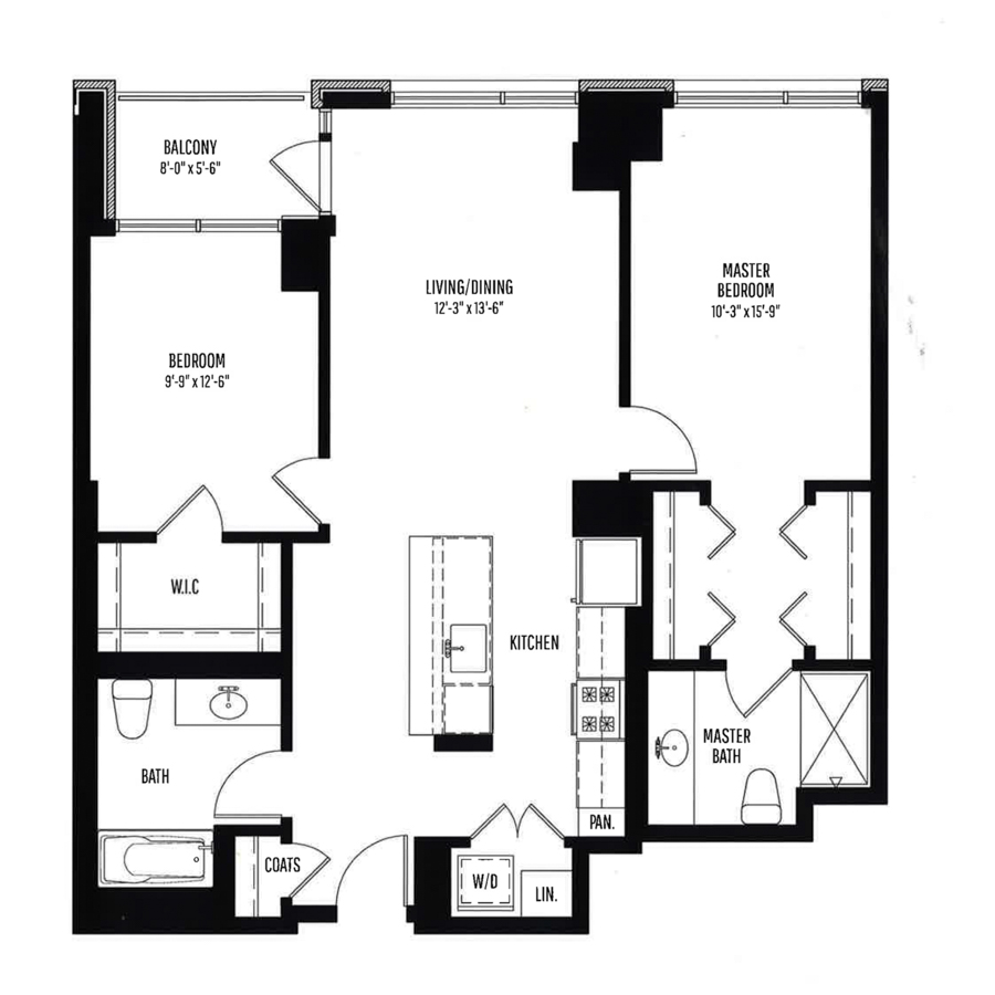Unit 0504 floor plan