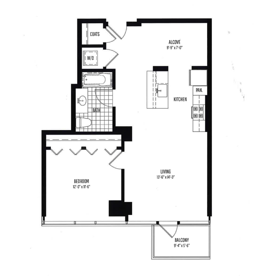 Unit 1410 floor plan