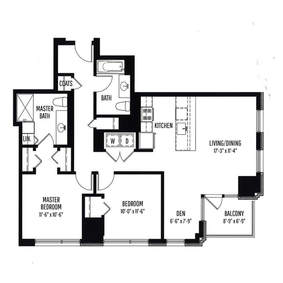 Unit 0501 floor plan