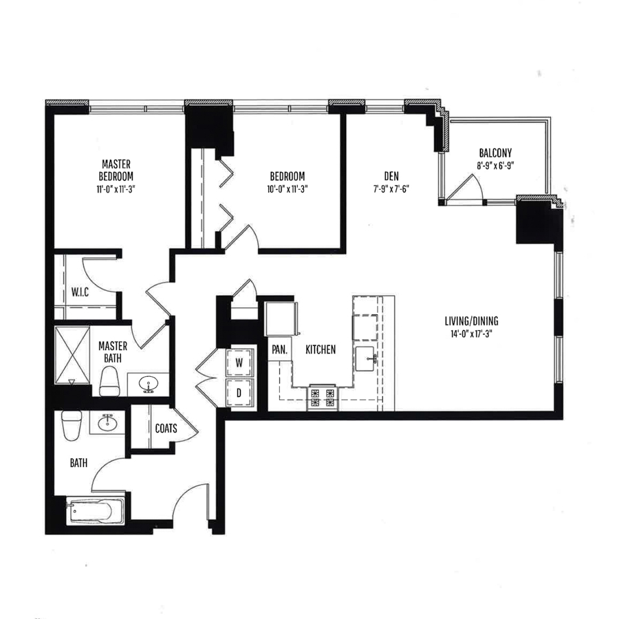 Unit 0503 floor plan