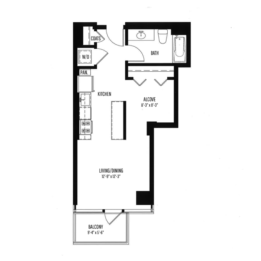 Unit 0624 floor plan