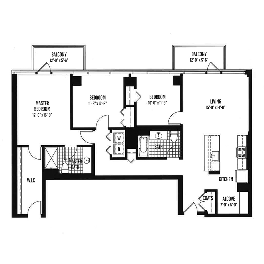 Unit 1308 floor plan