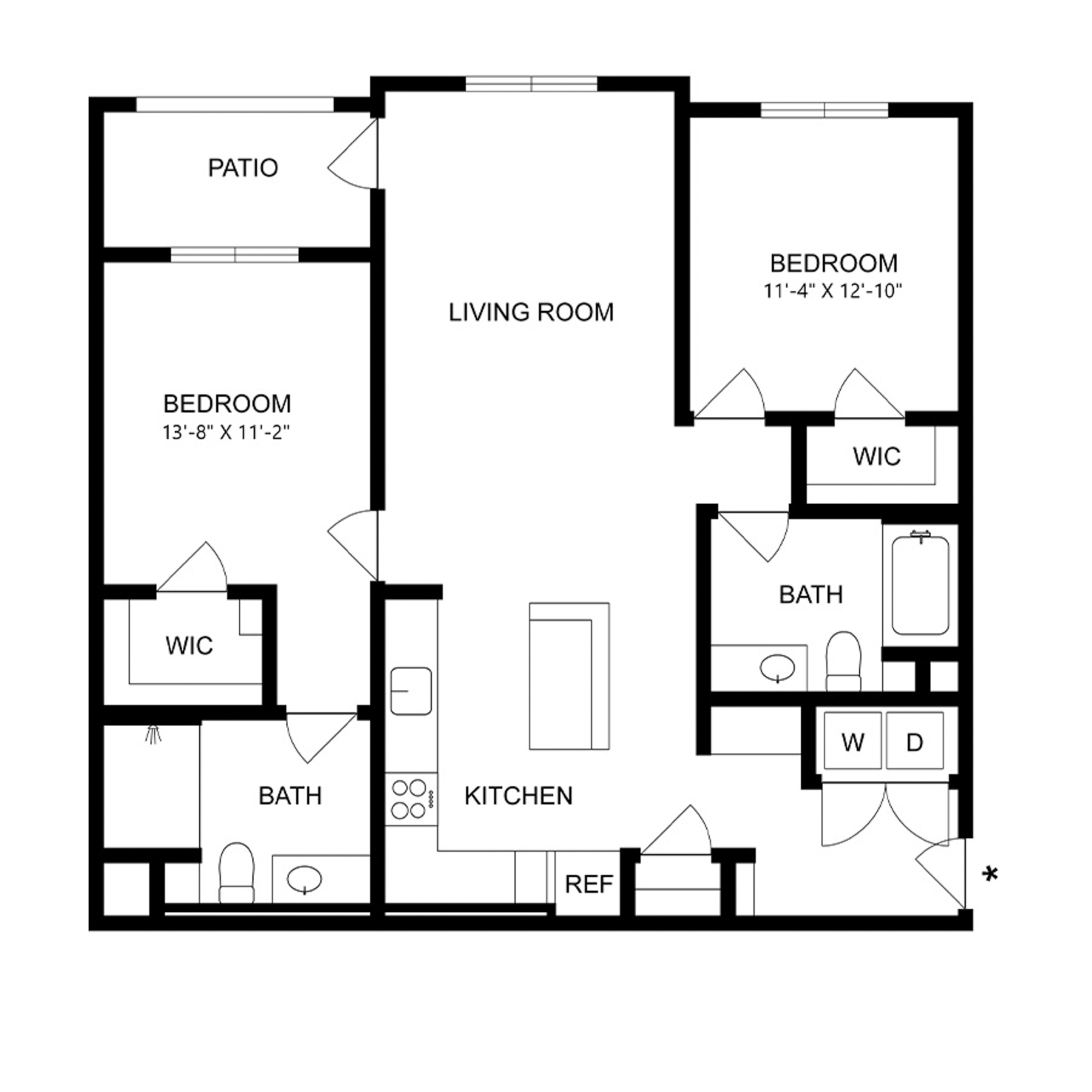 B2A floor plan