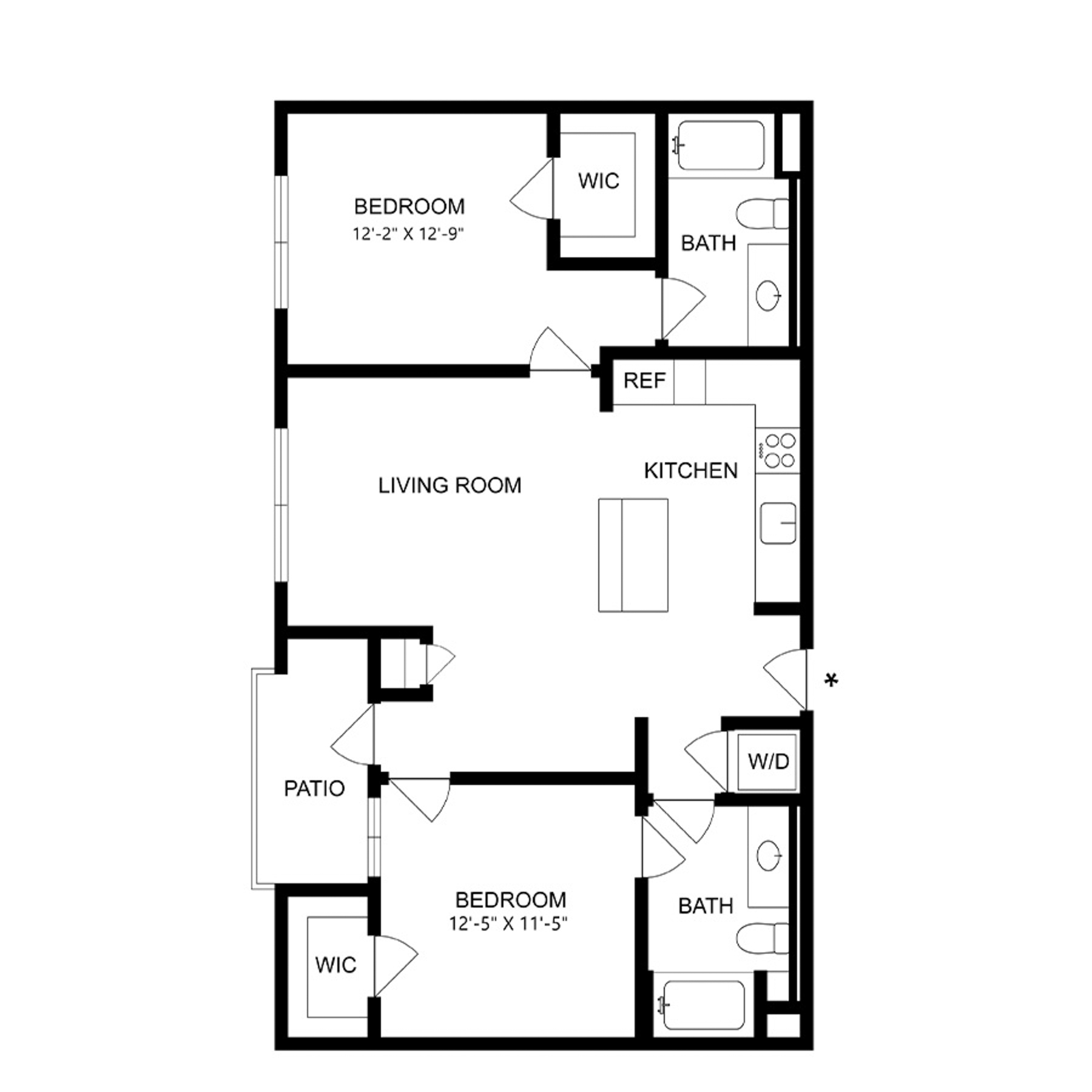 B1B floor plan