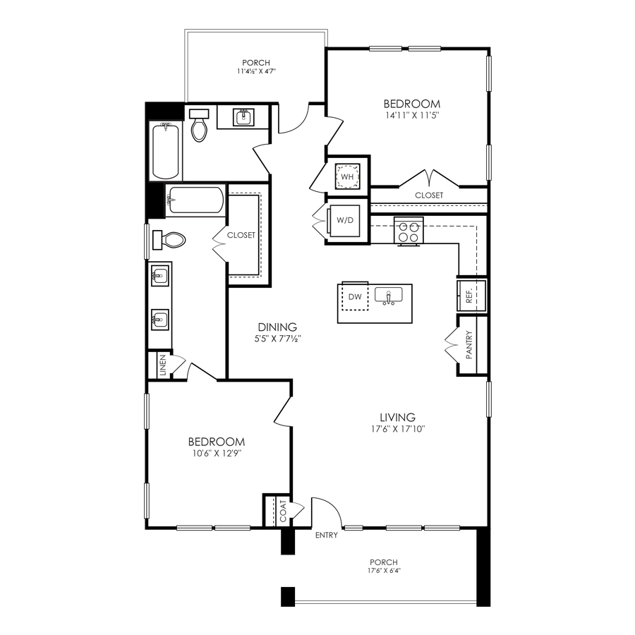 SF - B1 floor plan