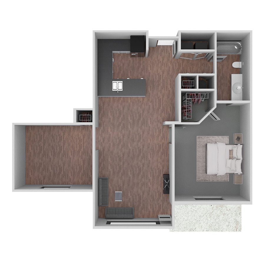B2 with Den floor plan