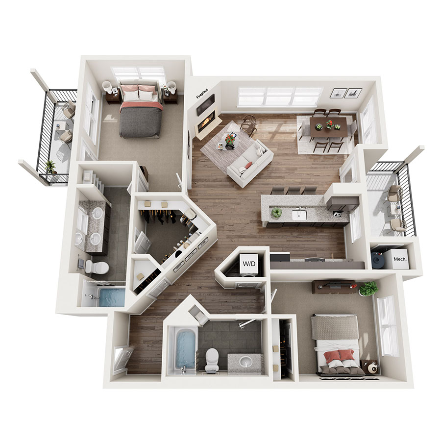 Oatfield floor plan