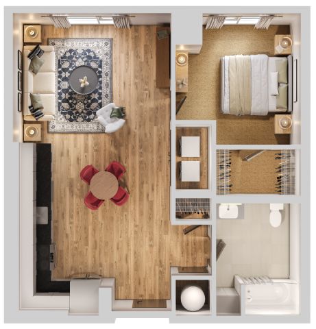 1C floor plan