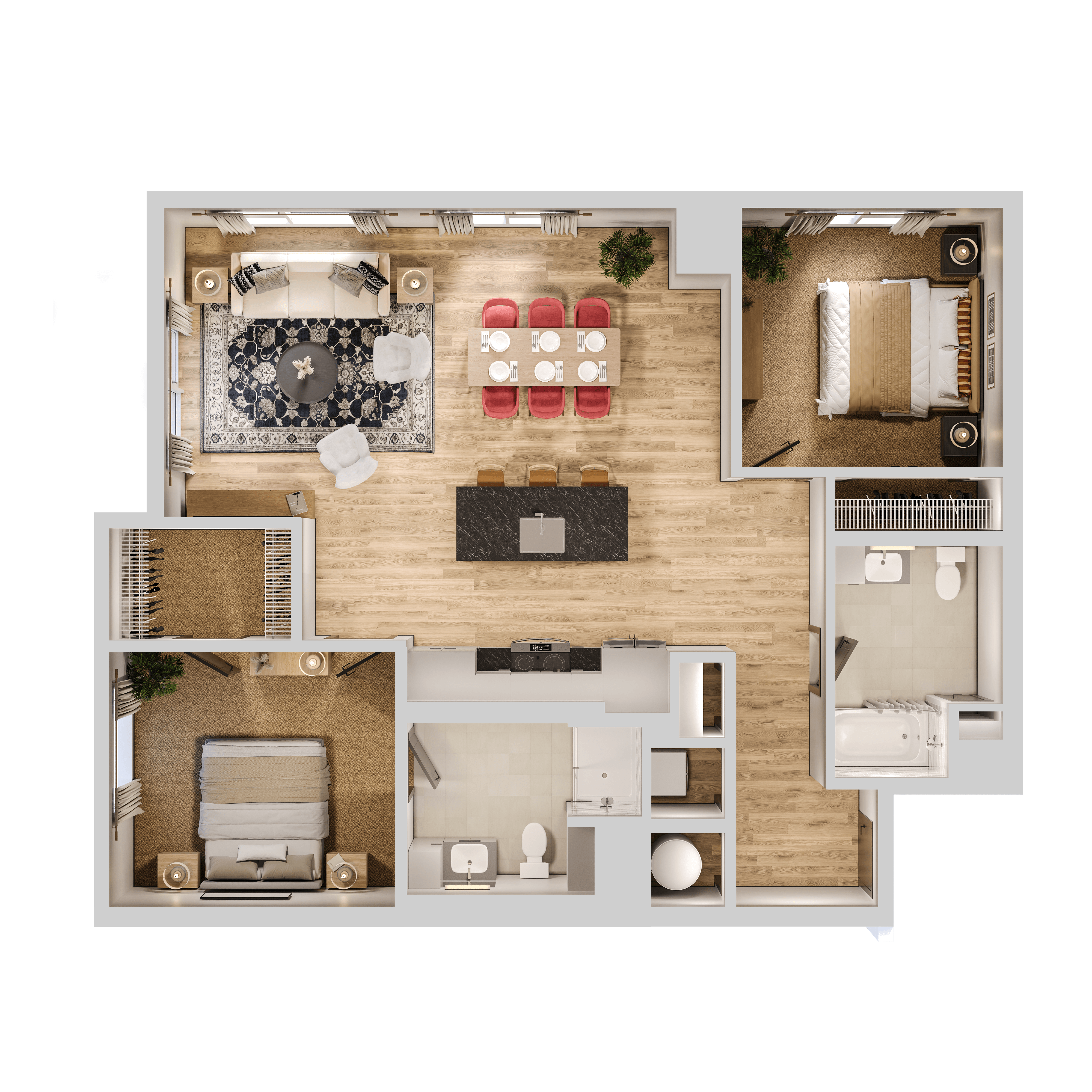 2B floor plan