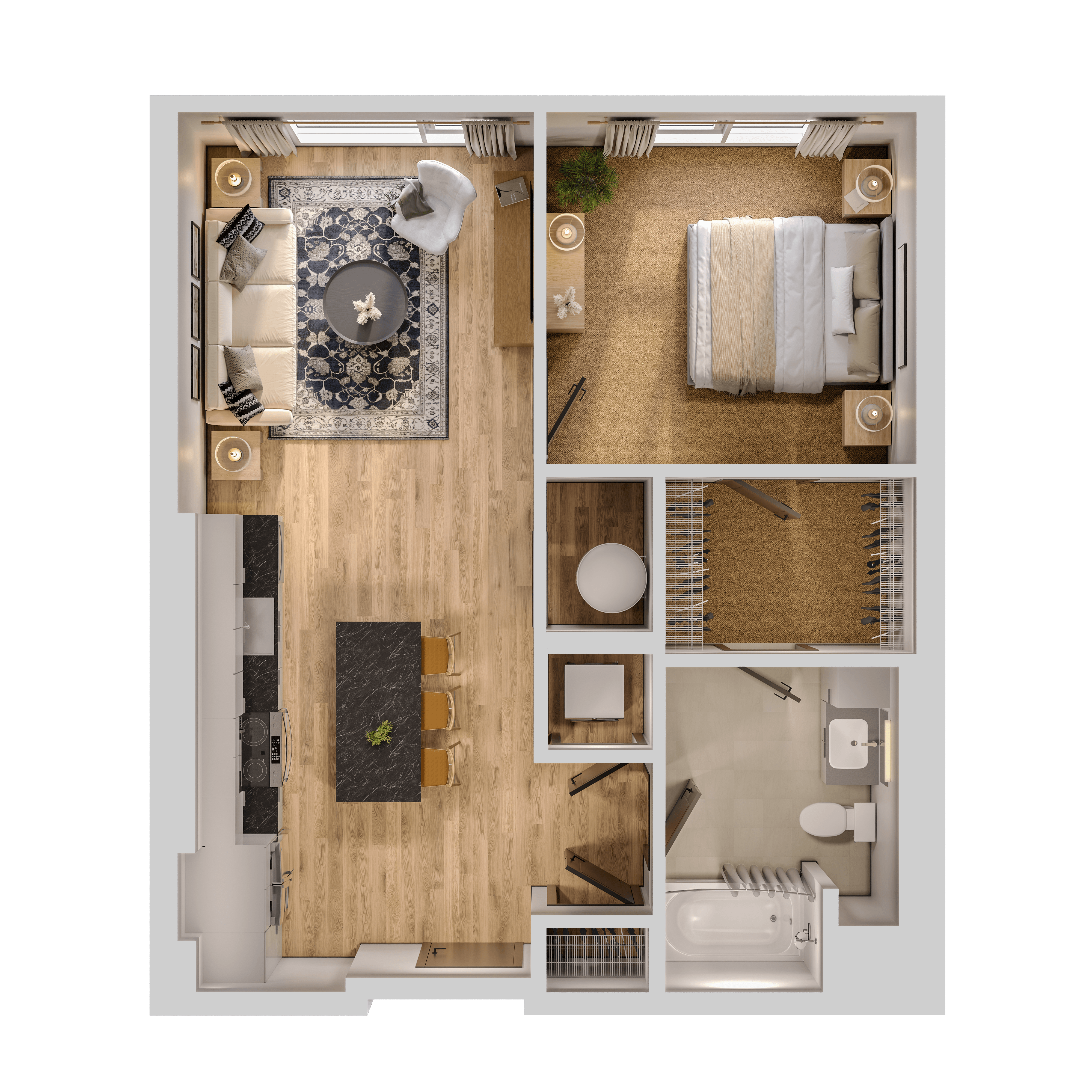 1G floor plan