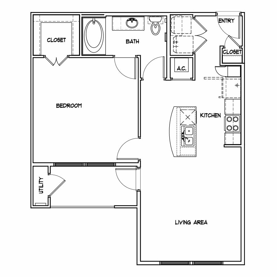Lexie  Efficiency floor plan