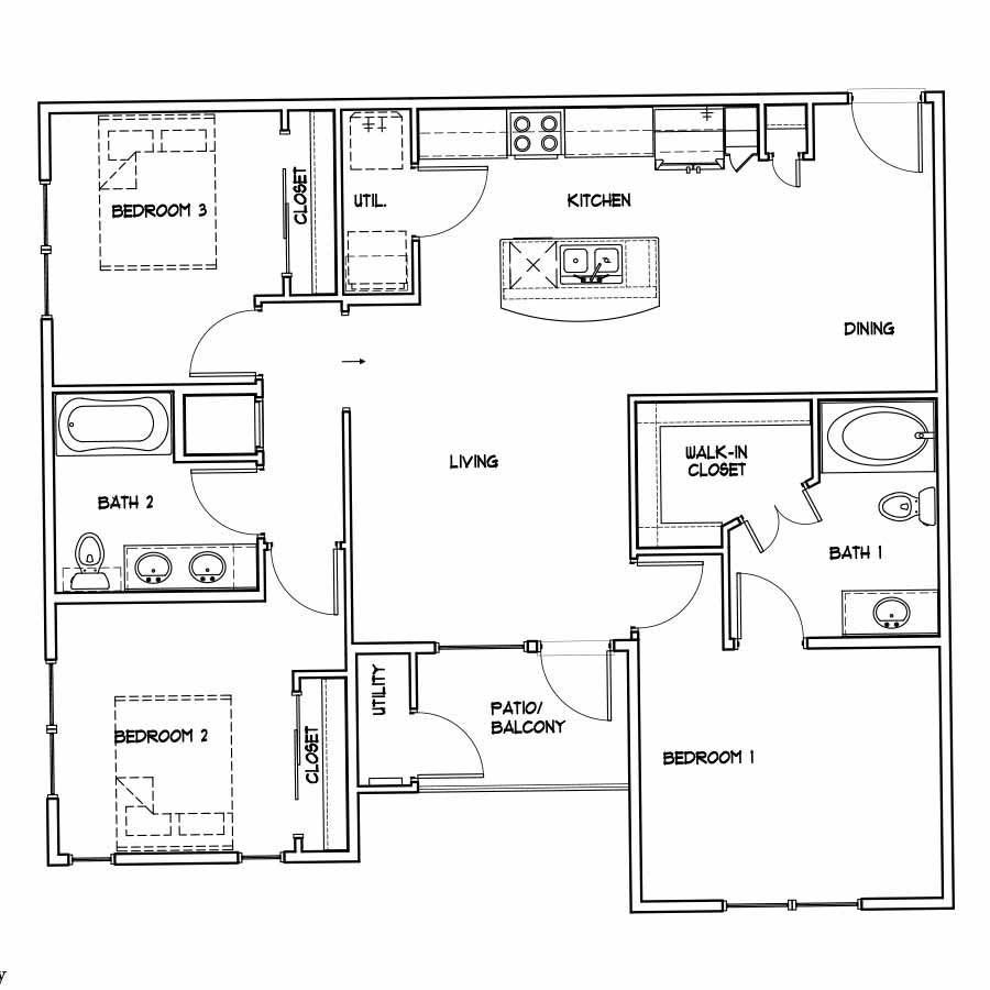 Marley  Efficiency floor plan