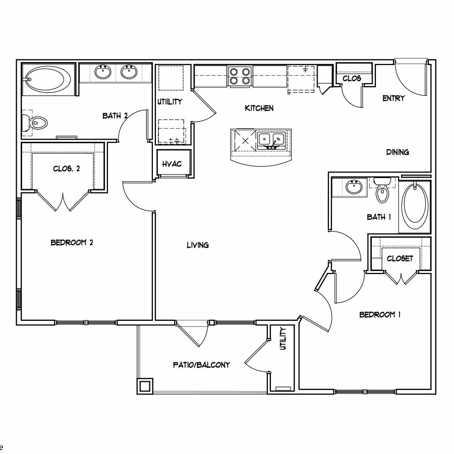 Penelope  Efficiency floor plan