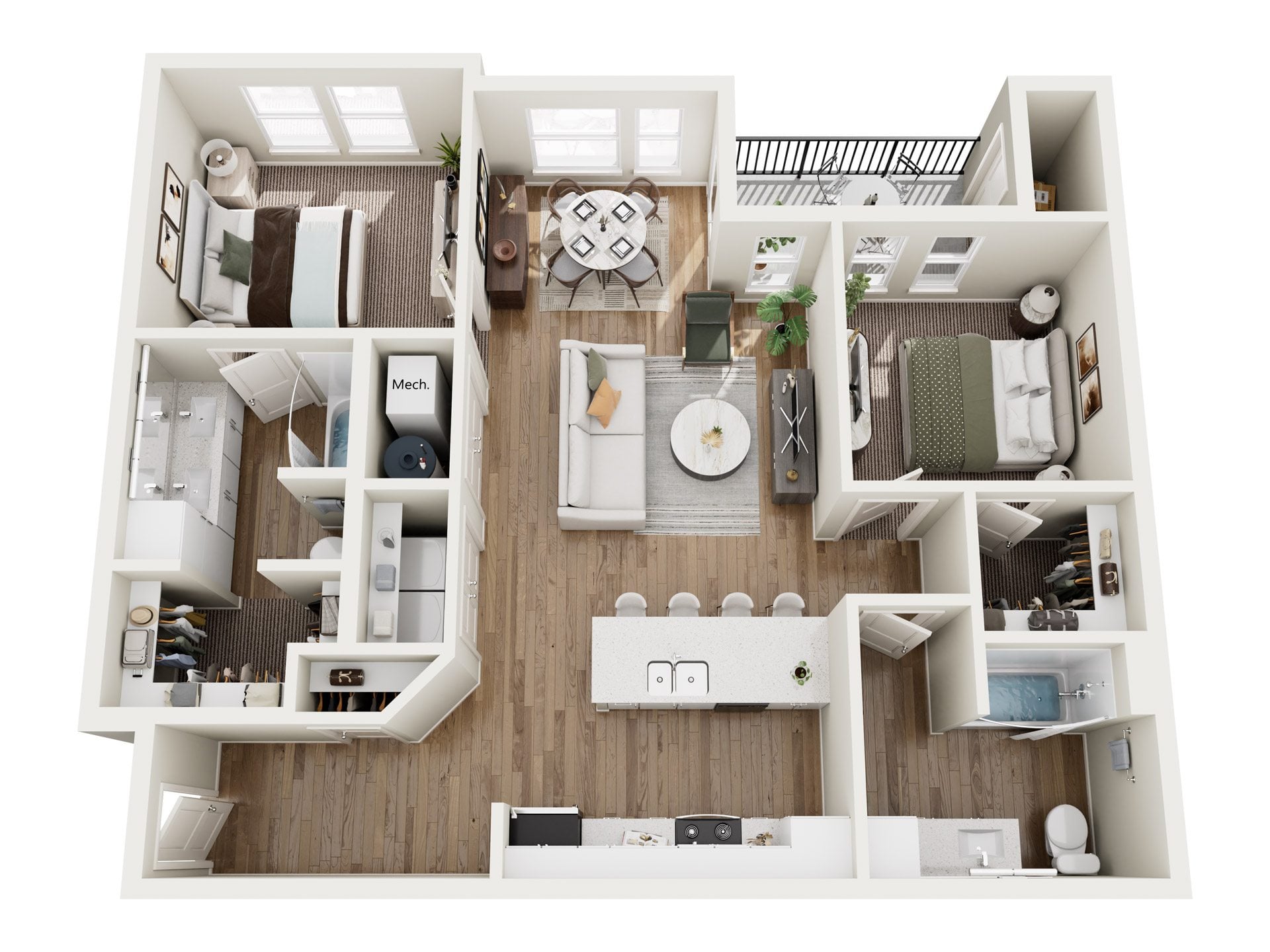 2B floor plan