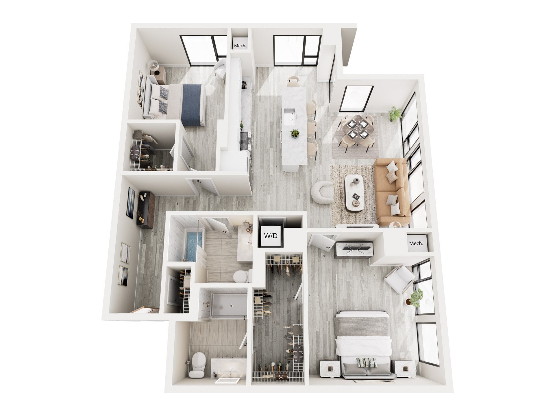 2B.2 No Balcony floor plan