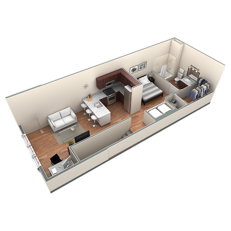 Studio Grand Overlook floor plan