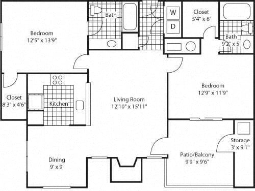 B2-Classic floor plan