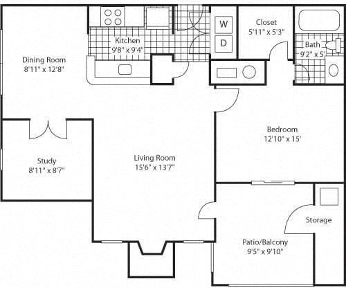 A3-Classic floor plan