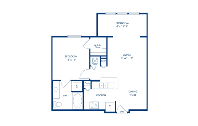 1A w/Sunroom floor plan