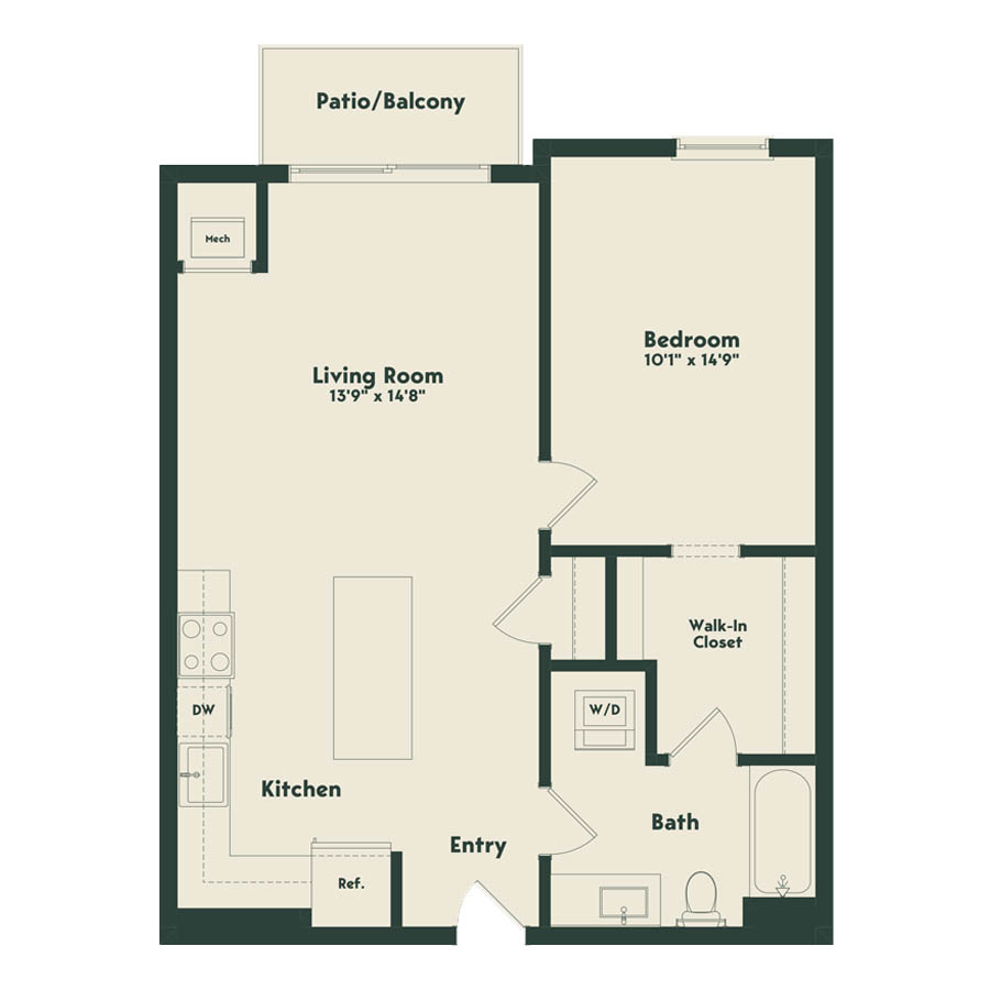 B-1 floor plan