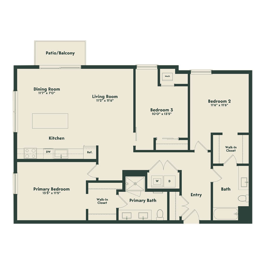 D-1 floor plan