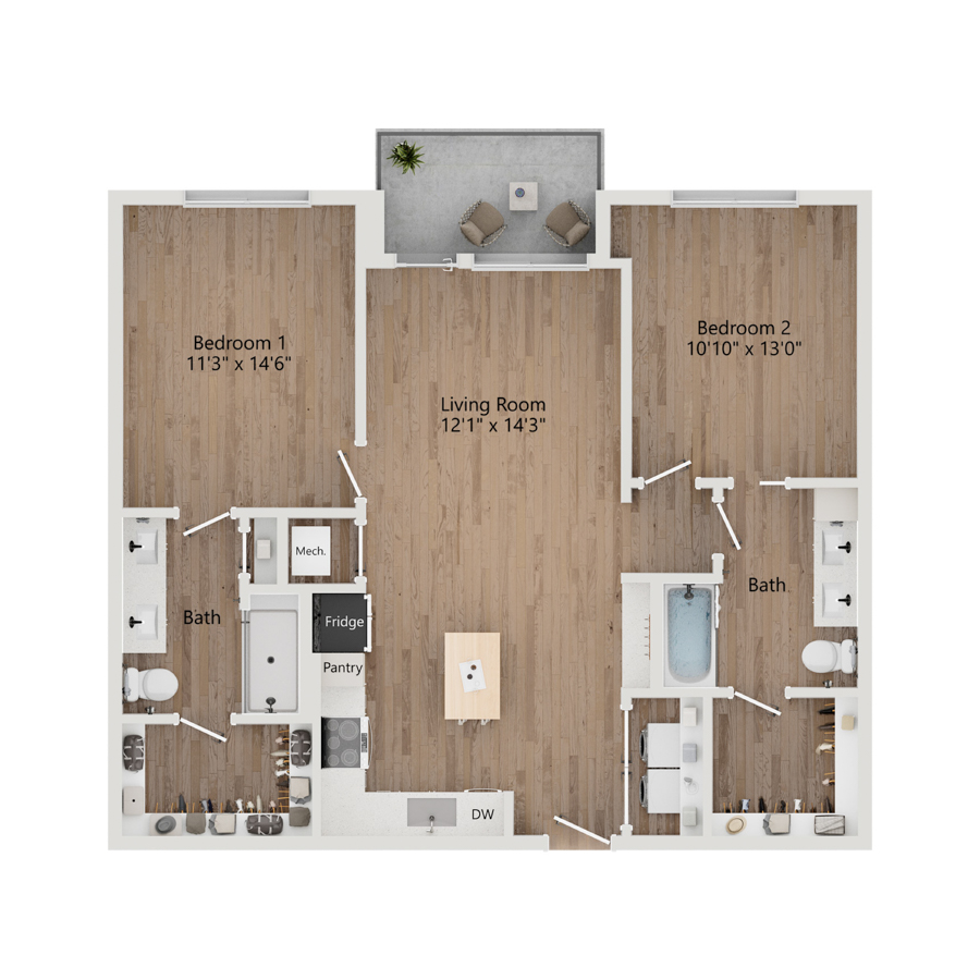 B4.1 floor plan