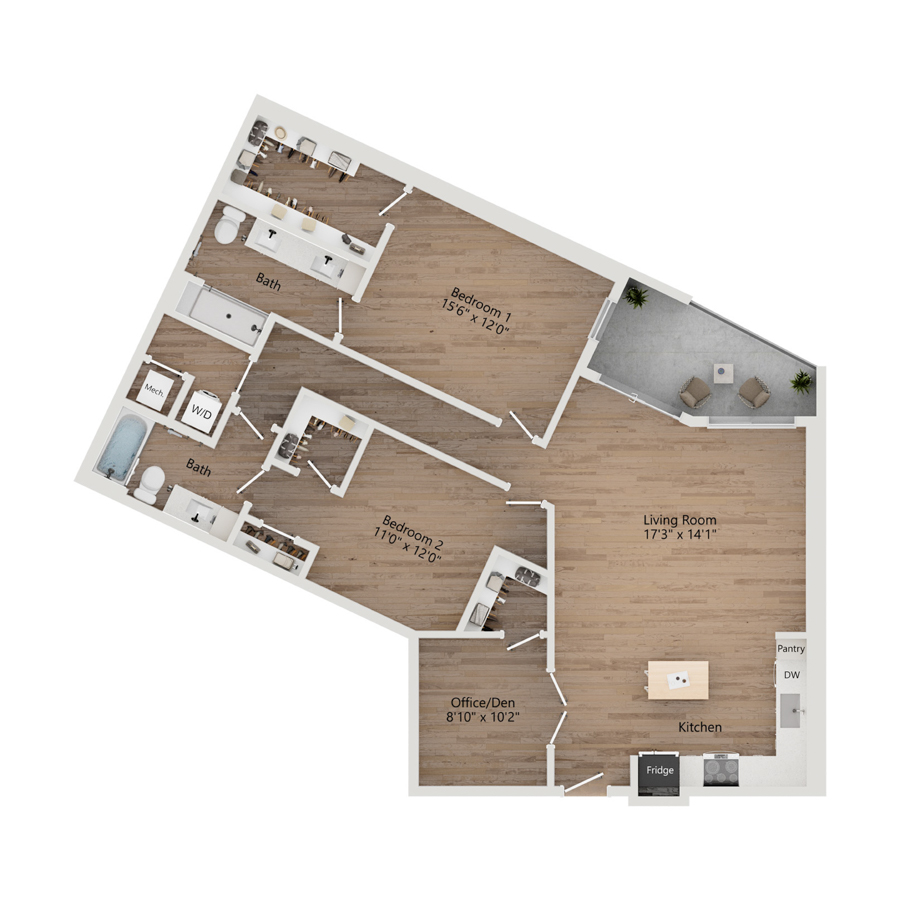 B10.FLEX floor plan