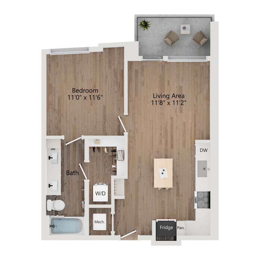 A2.1 floor plan