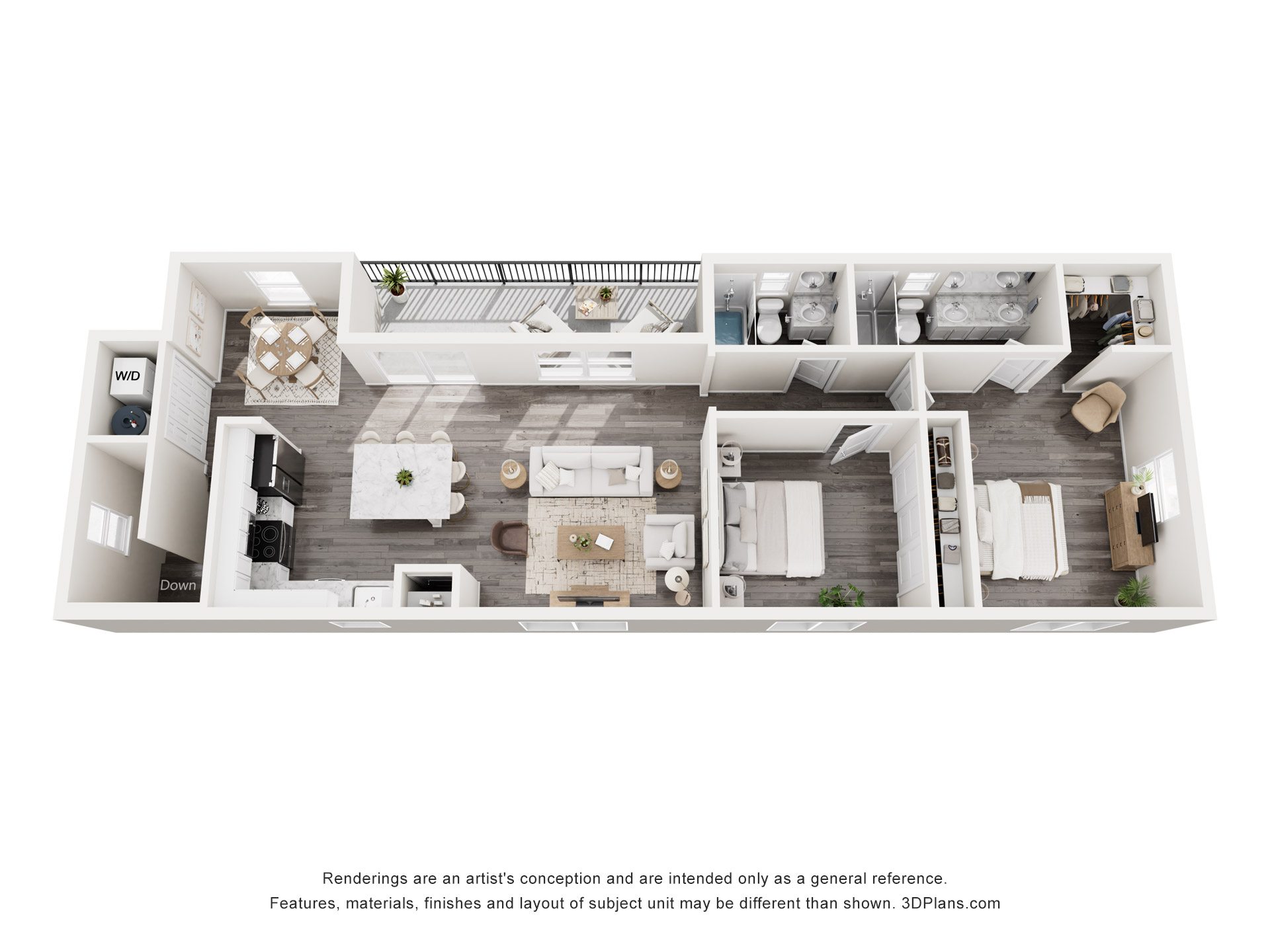 Townhome 1 floor plan
