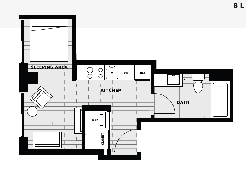 Studio S1 floor plan
