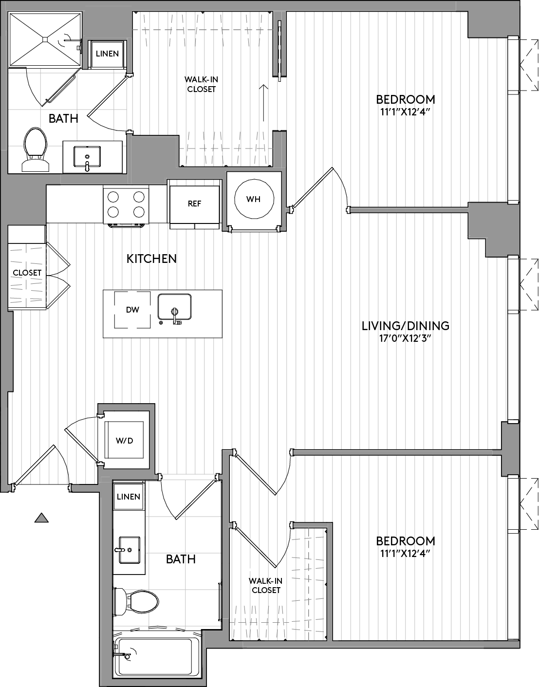 2-Bed-2-Bath-BC2 floor plan