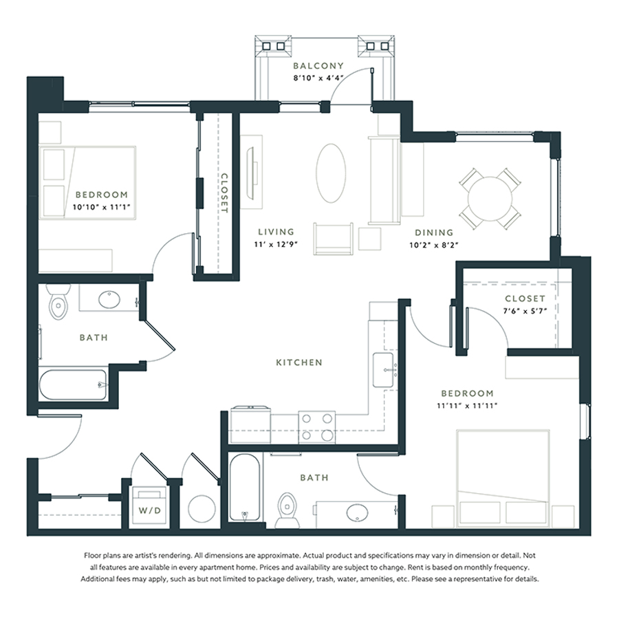 B1 - 2x2 floor plan