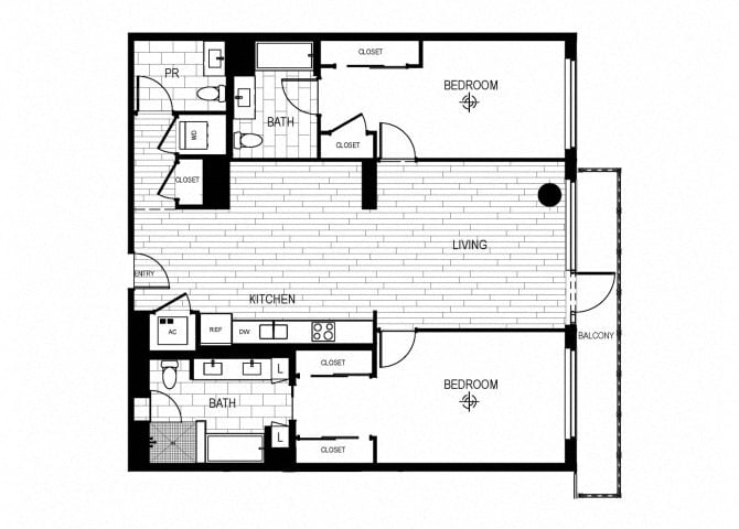 Penthouse 1704 floor plan