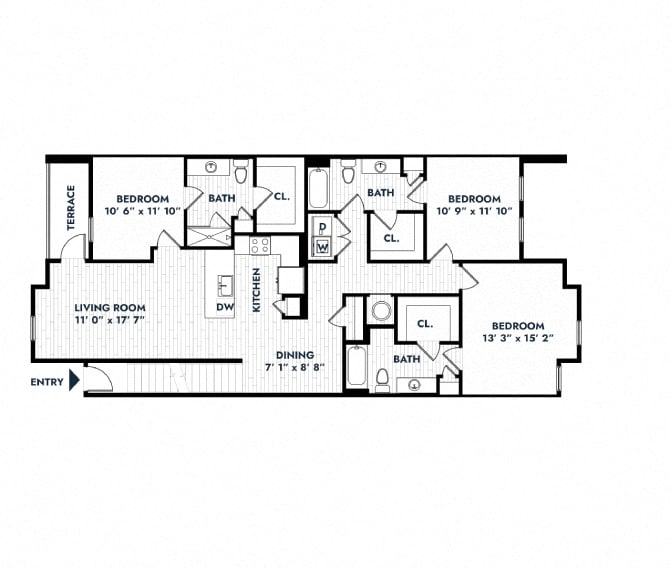 3B floor plan