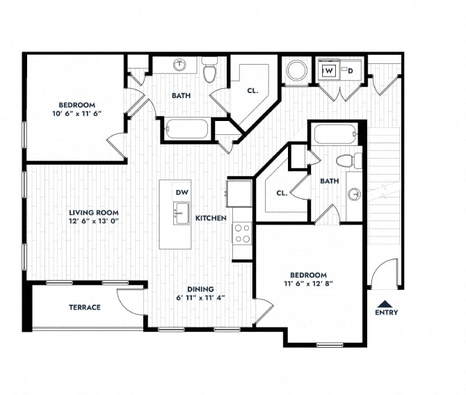 2B floor plan