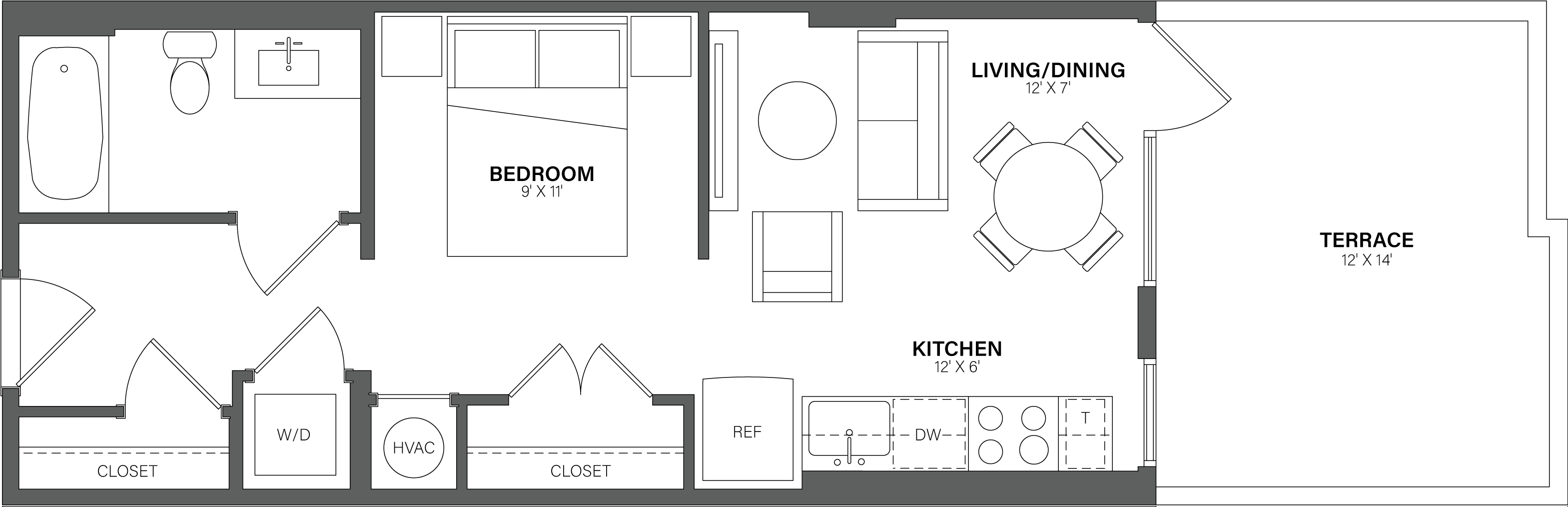 Studio-S1B floor plan