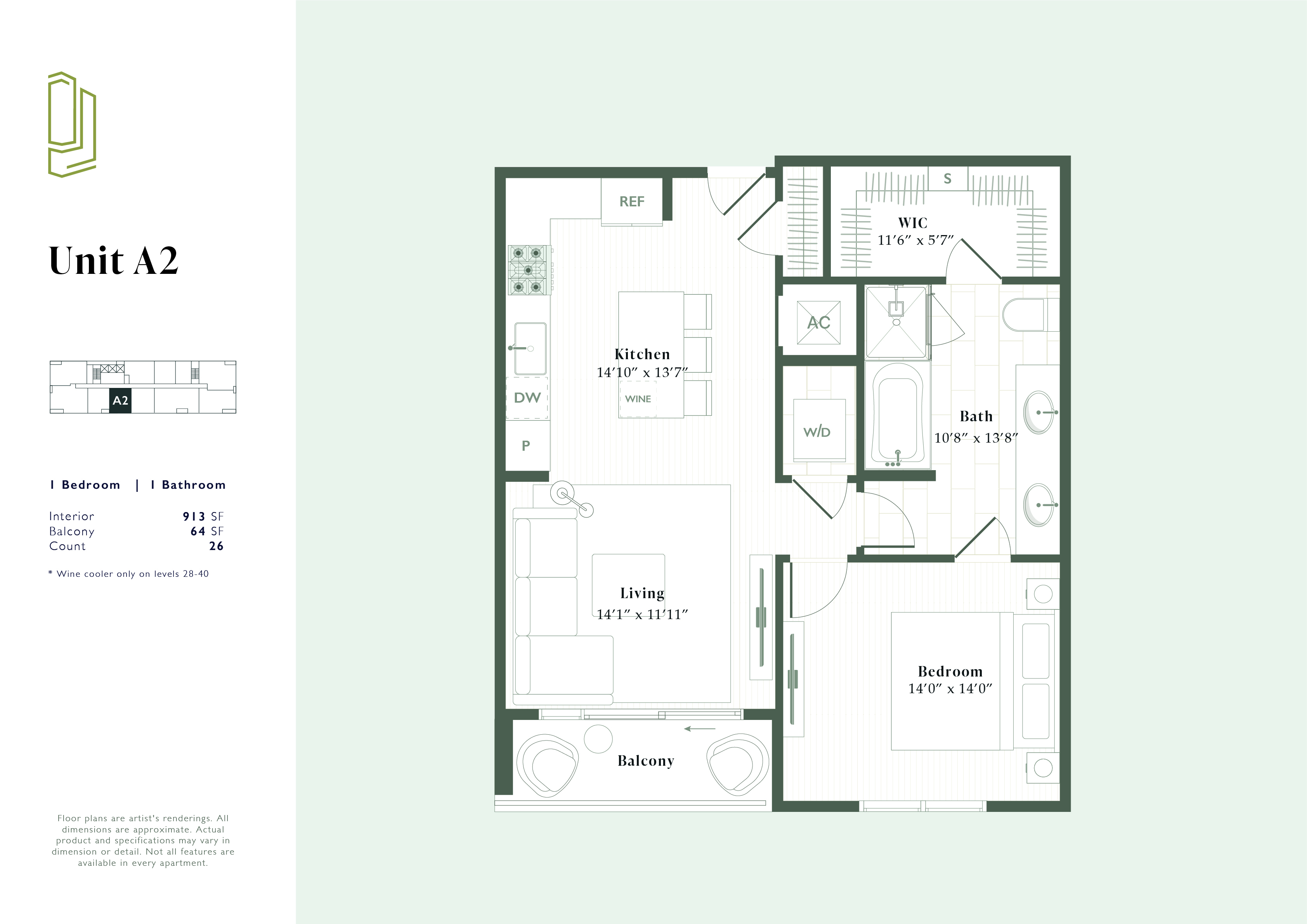 A2 floor plan