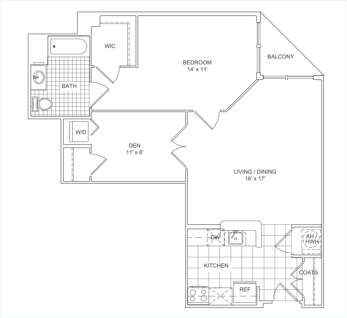 Belmont IV with Den floor plan