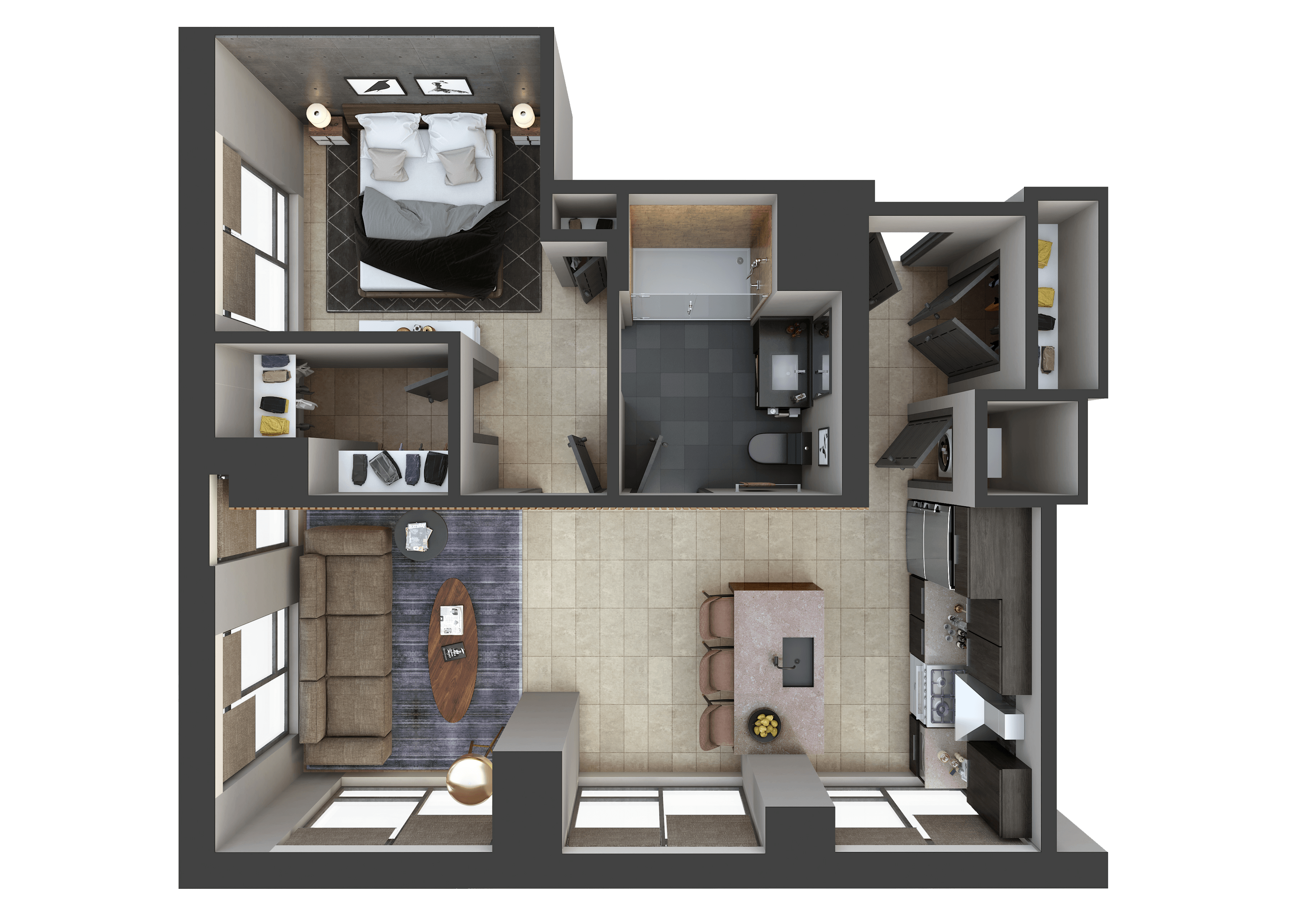 Unit W311 floor plan