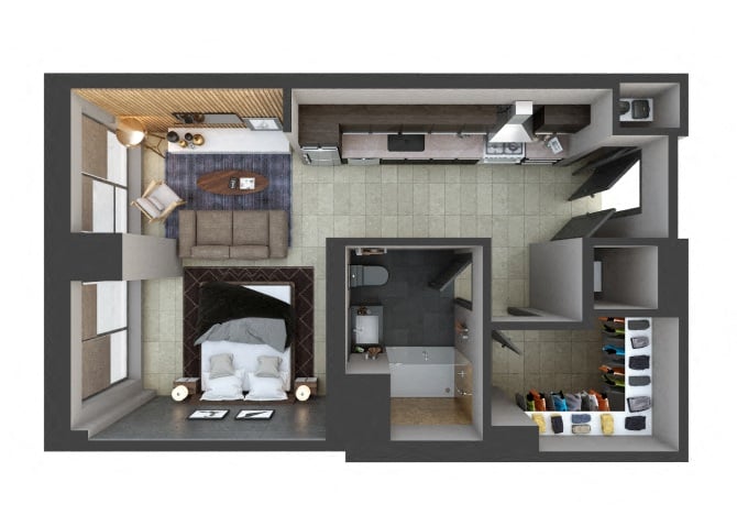 Unit U906 floor plan