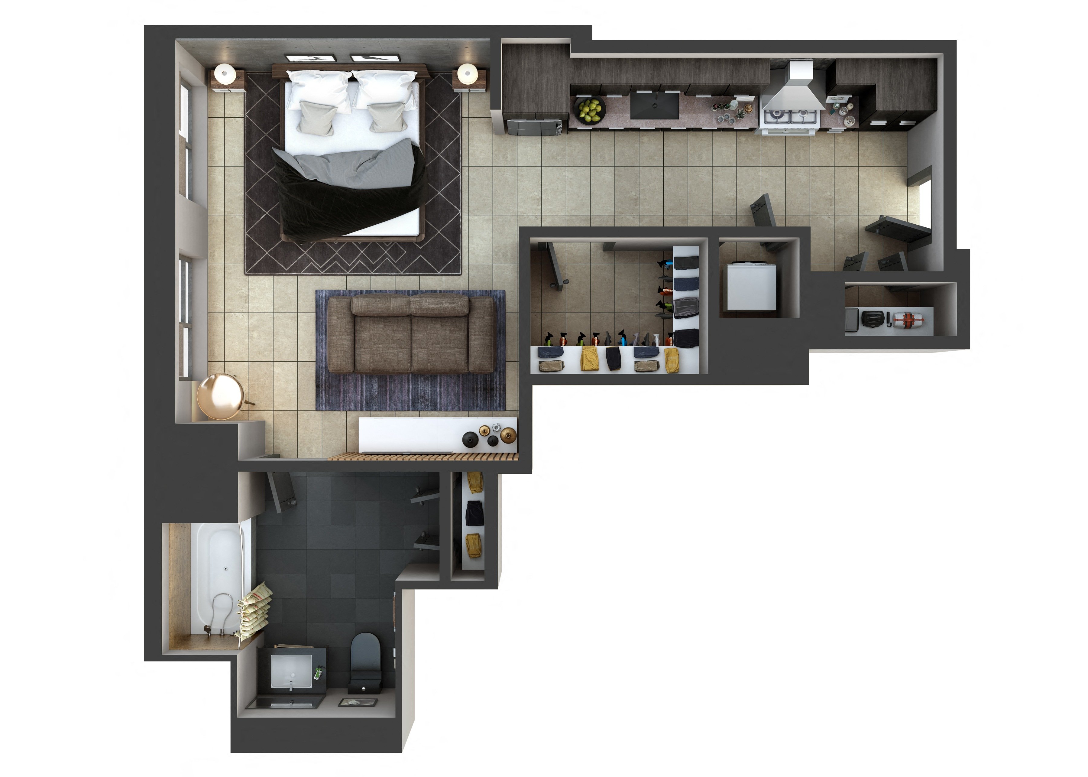Unit U601 floor plan
