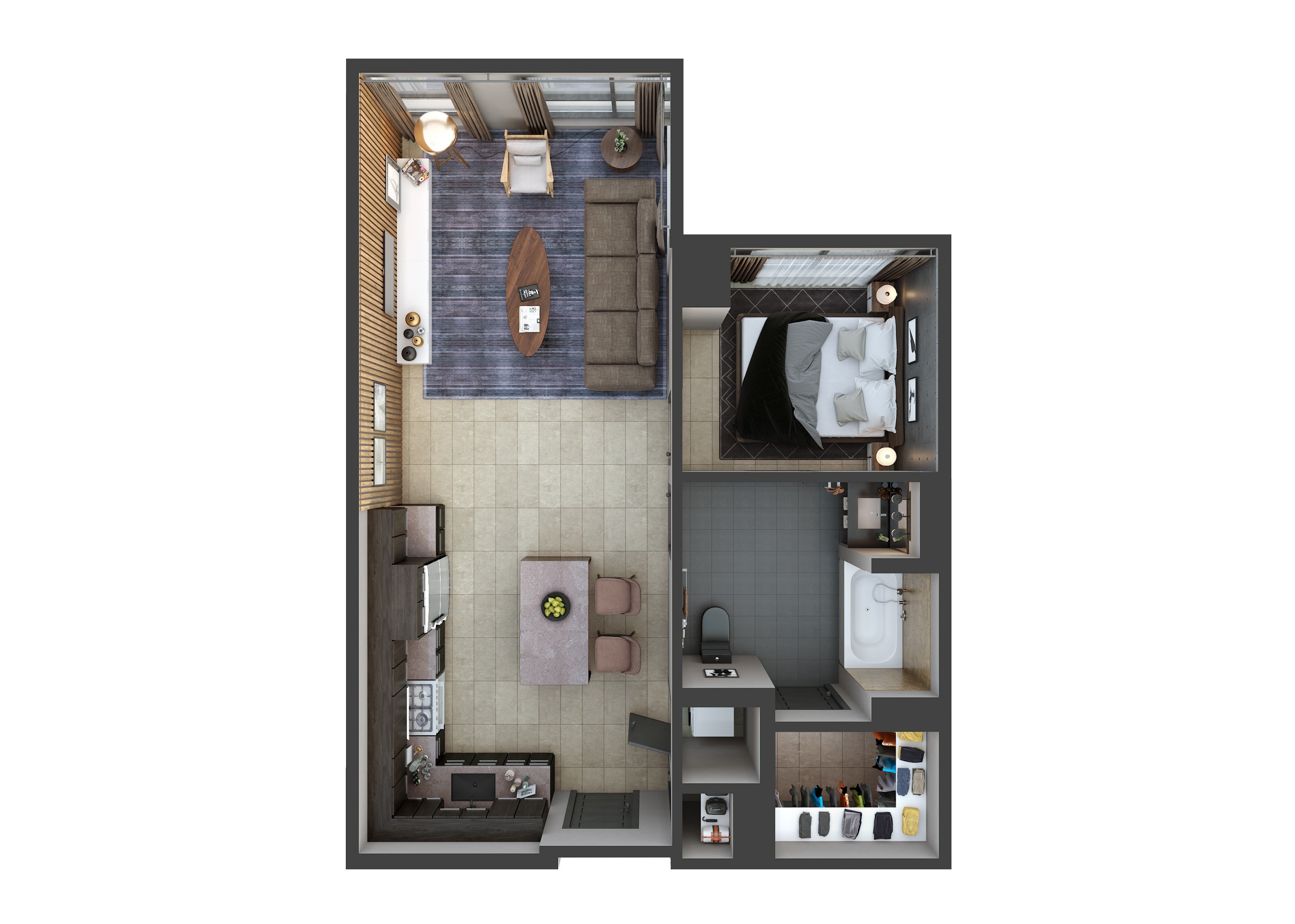 Unit W906 floor plan