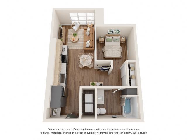 Urban 1Bed - B2 floor plan