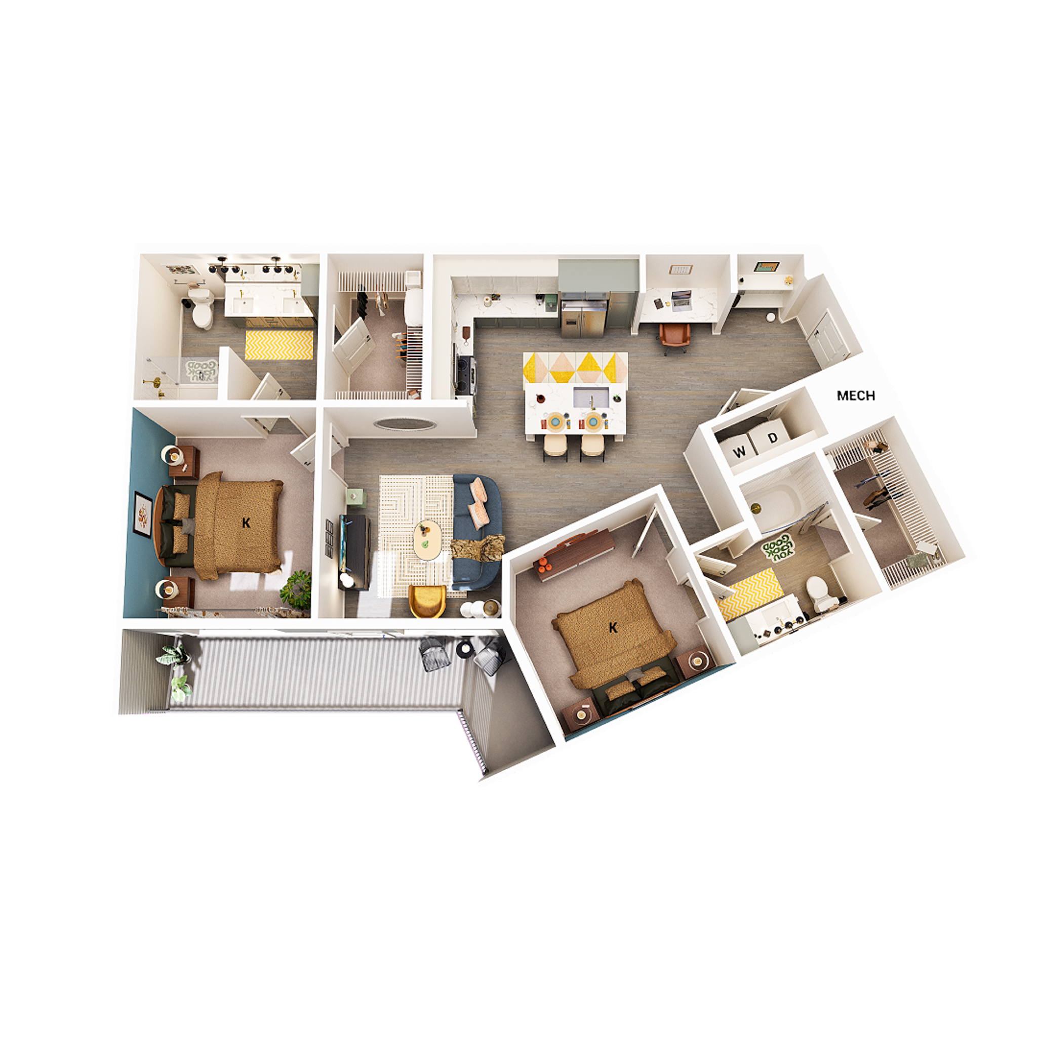 B4 - 2x2 floor plan