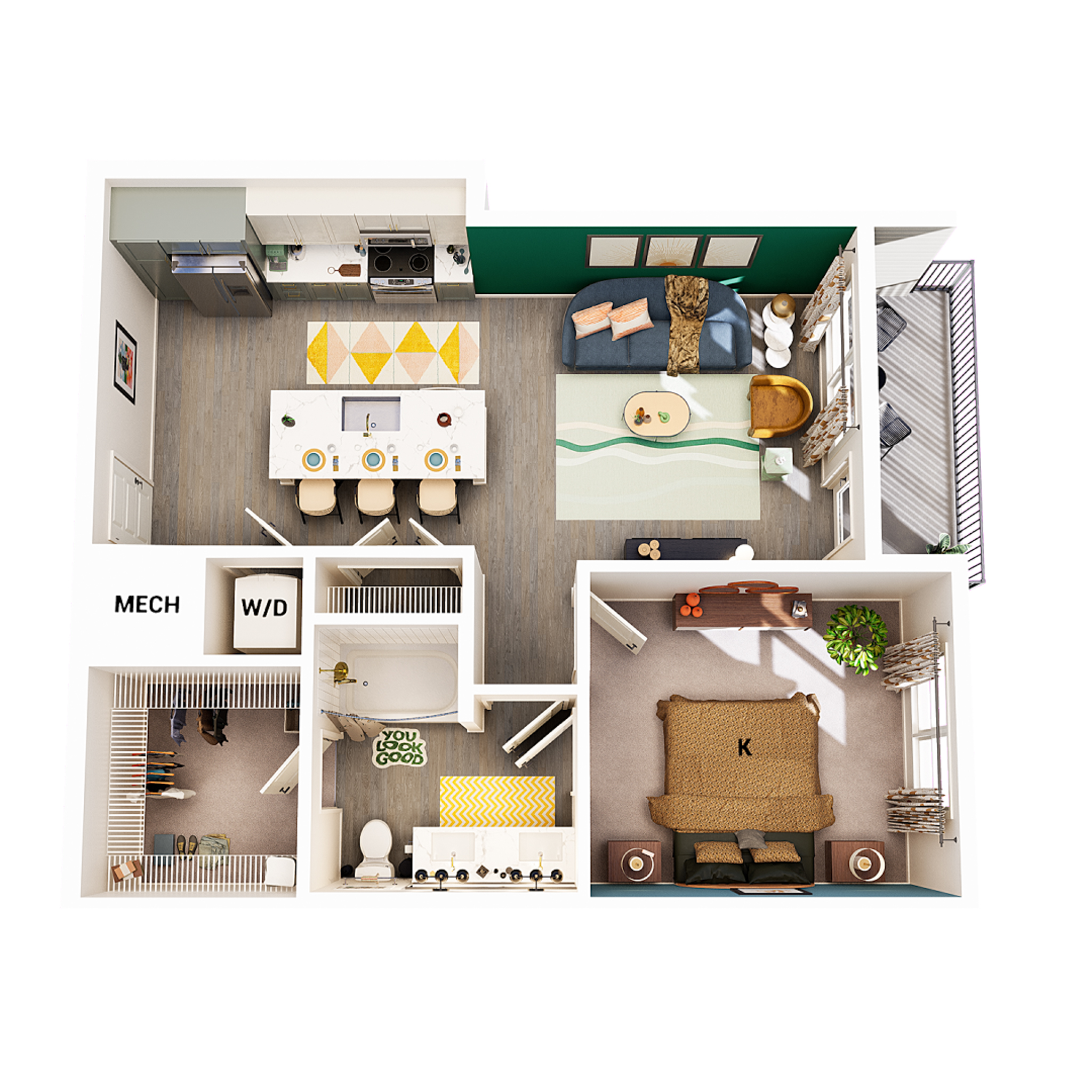 A4 - 1x1 floor plan