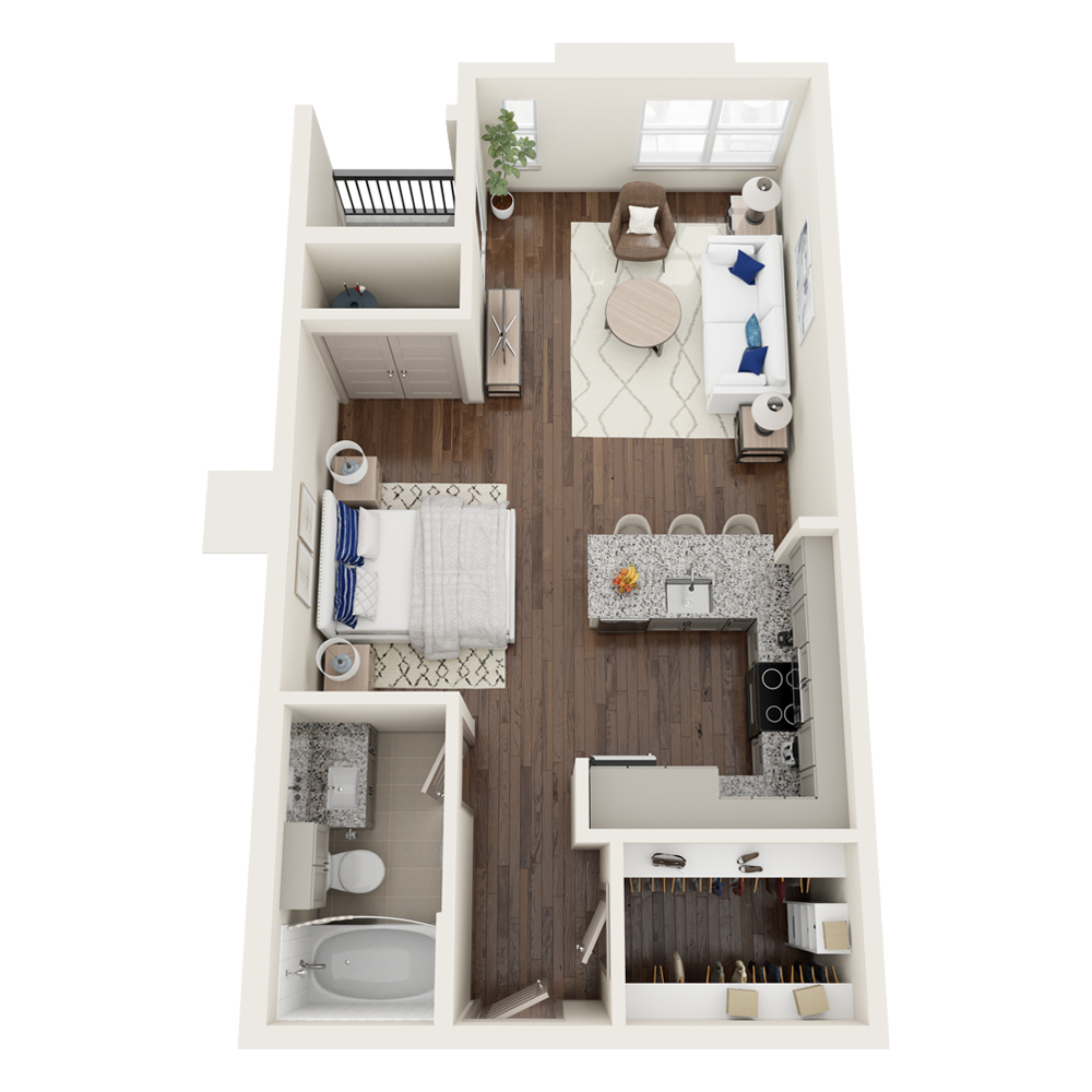 E1 floor plan