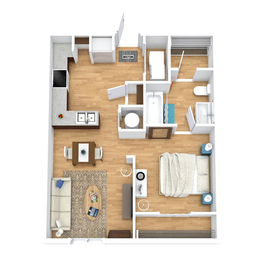 E1 floor plan