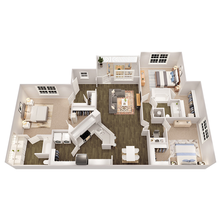 The Oak floor plan