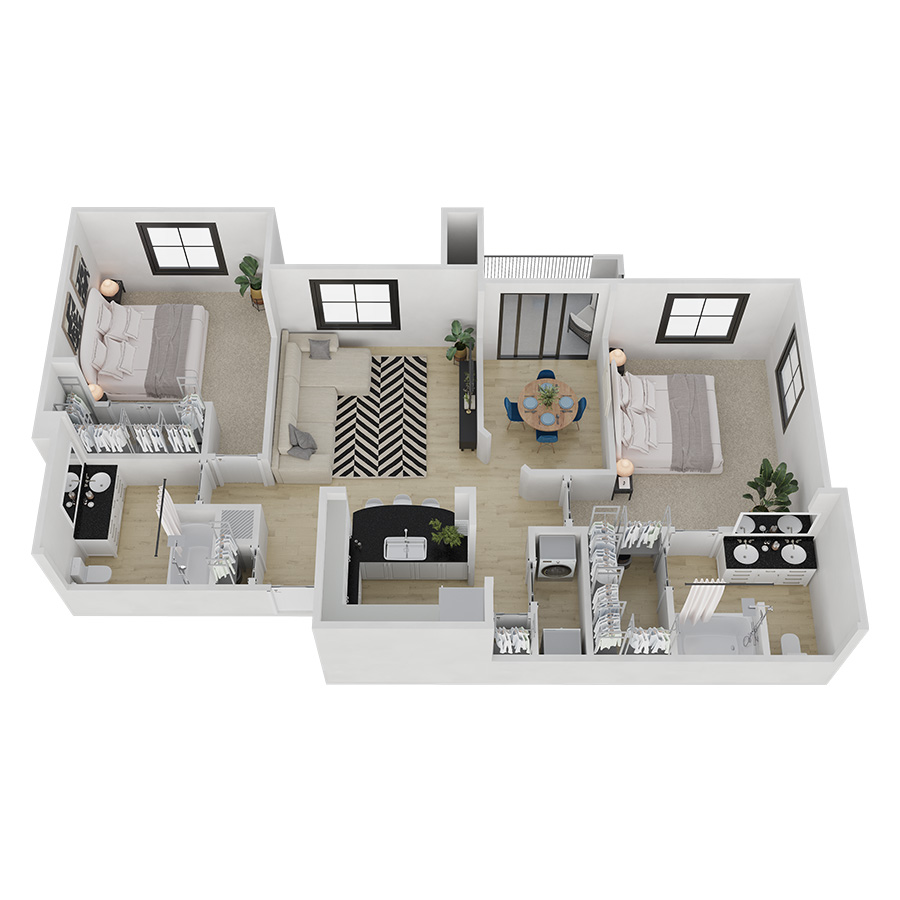 B2 floor plan